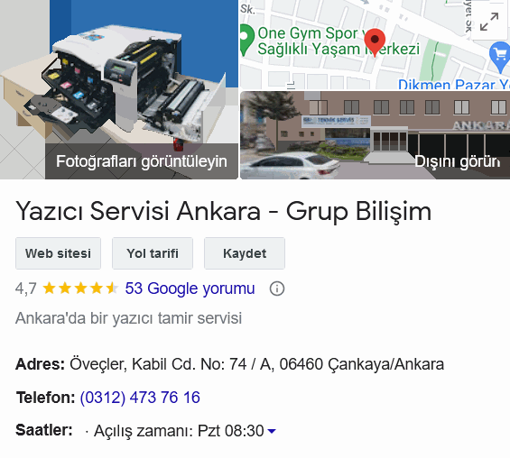 Ankara Epson Servisi