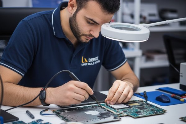 Laptop anakart tamiri güç hattı ve kart üzerinde arıza tespiti