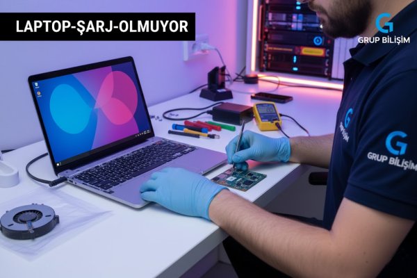 Laptop şarj olmuyor arızasında adaptör batarya şarj soketi kontrolleri