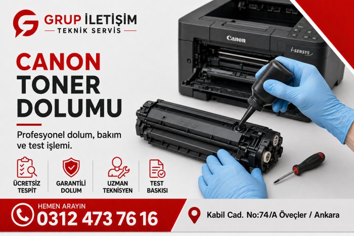 Canon toner ve kartuş dolumu