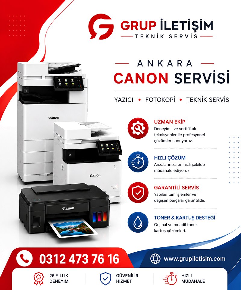 Ankara Canon Servisi - Canon Yazıcı Servisi